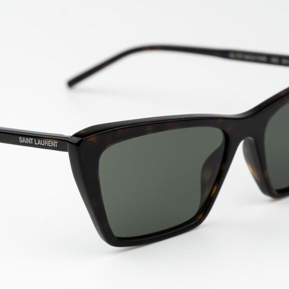 Saint Laurent Women Sunglasses Havana Grey Cat Eye SL737 MICA THIN 002 BRAND NEW main image 10